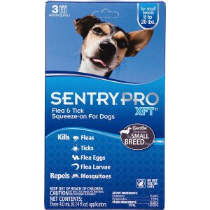 Sentry Pro XFT Squeeze-On Dogs 11 to 20 lbs. Flea & Tick Treatment