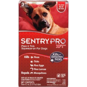 Sentry Pro XFT Squeeze-On Dogs 40 to 60 lbs. Flea & Tick Treatment