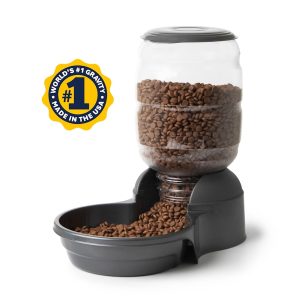 Petmate Replendish Gravity Dog Feeder with Microban Spill Resistant Bowl