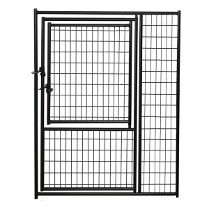 Lucky Dog Black Welded Wire Modular Gate in Gate