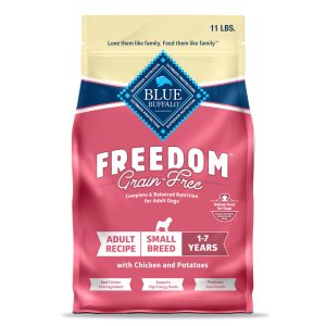 Blue Buffalo Freedom Supports High Energy Needs Chicken & Potatoes Grain-Free Small Breed Dry Dog Food