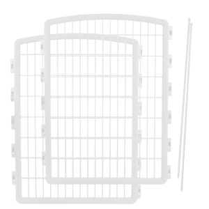 Iris White Two Panel Add On for Eight Panel Containment and Exercise Pet Pen
