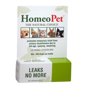 HomeoPet Leaks No More, Safe and Natural Cat and Dog Urinary Incontinence Relief, Pet Incontinence Medicine