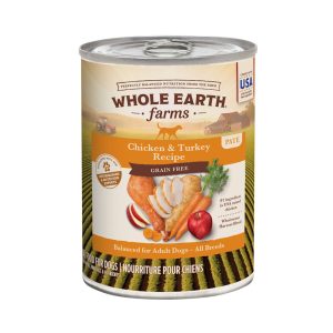 Whole Earth Farms Grain Free Chicken & Turkey Recipe Canned Dog Food