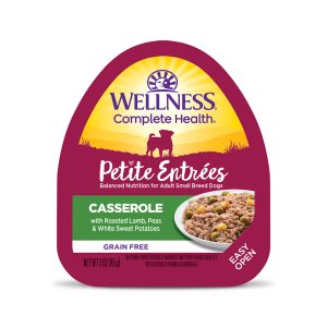 Wellness Complete Health Petite Entrees Casserole with Roasted Lamb, Peas & White Sweet Potatoes Wet Dog Food