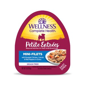 Wellness Petite Entrees Mini-Filets with Roasted Chicken, Carrots & Red Peppers in Gravy Wet Dog Food
