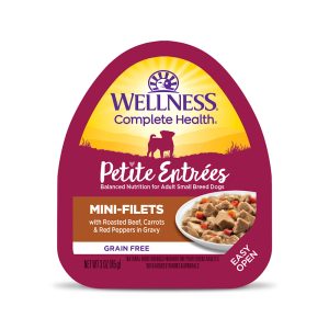 Wellness Complete Health Petite Entrees Mini-Filets with Roasted Beef, Carrots & Red Peppers in Gravy Wet Dog Food
