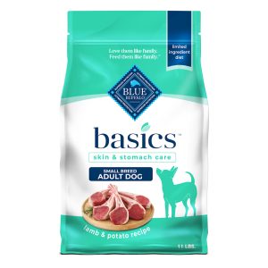 Blue Buffalo Basics Limited Ingredient Diet, Lamb Recipe Grain-Free Dry Dog Food for Small Breed Adult Dogs