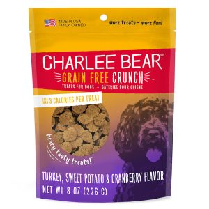 Charlee Bear Grain Free Turkey, Sweet Potato & Cranberry Bear Crunchy Dog Treats