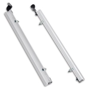 Plexidor Large Sliding Tracks with Flip Lock for Pet Doors in White