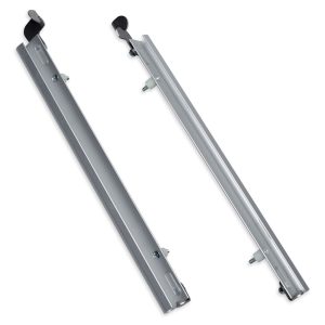 Plexidor Extra Large Sliding Tracks with Flip Lock for Pet Doors in Silver