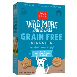Cloud Star Wag More Bark Less Oven Baked Grain Free Aged Cheddar Dog Treats