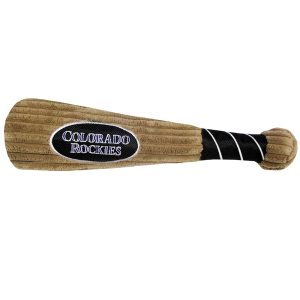 Pets First MLB Colorado Rockies Baseball Bat Toy