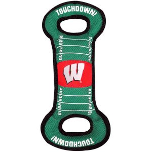 Pets First Wisconsin Badgers NCAA Field Tug Dog Toy