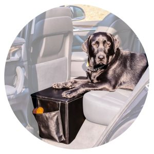 Pet Therapeutics Black OrthoPetic Sturdy Backseat Extender with Storage