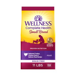 Wellness Complete Health Grain Free Small Breed Deboned Turkey, Chicken Meal & Salmon Meal Recipe Dry Dog Food