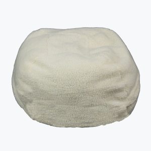 Carolina Pet Company White Sherpa Puff Ball Dog Bed