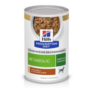 Hill's Prescription Diet Metabolic Weight Management Vegetable & Chicken Stew Canned Dog Food