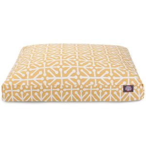 Majestic Pet Citrus Aruba Shredded Memory Foam Rectangle Dog Bed
