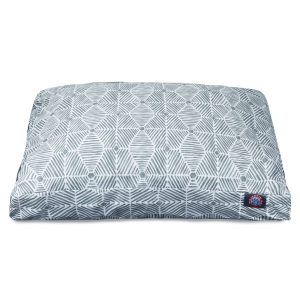 Majestic Pet Gray Charlie Shredded Memory Foam Rectangle Dog Bed
