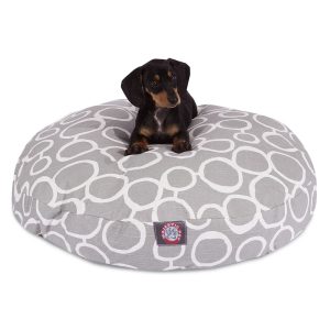 Majestic Pet Fusion Gray Round Pet Bed