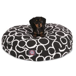 Majestic Pet Fusion Black Round Pet Bed