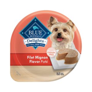 Blue Buffalo Delights Filet Mignon Pate Small Breed Natural Wet Dog Food