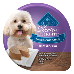 Blue Buffalo Blue Divine Delights Porterhouse Flavor In Savory Juices Wet Dog Food