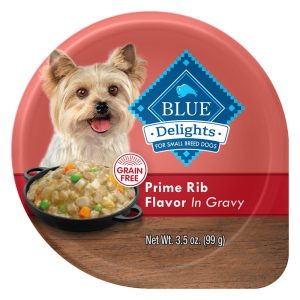 Blue Buffalo Delights Prime Rib Flavor in Gravy Small Breed Natural Wet Dog Food