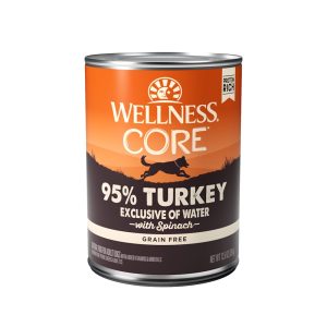 Wellness CORE 95% Natural Wet Grain Free Turkey & Spinach Dog Food