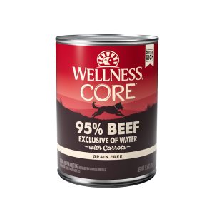Wellness CORE 95% Natural Wet Grain Free Beef & Carrots Dog Food