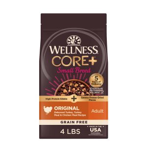 Wellness CORE+ Grain Free Small Breed Original Turkey & Chicken with Freeze Dried Pieces Recipe Dry Dog Food