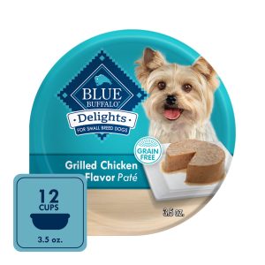 Blue Buffalo Delights Pate Style Grilled Chicken Flavor in Savory Juice Adult Small Breed Wet Dog Food