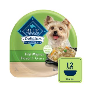Blue Buffalo Delights Filet Mignon Flavor in Gravy Small Breed Natural Wet Dog Food