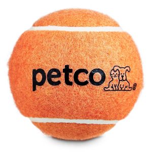 Petco Tennis Ball Dog Toy in Orange