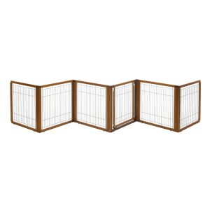 Richell Convertible Elite Pet Gate 6-Panel in Autumn Matte