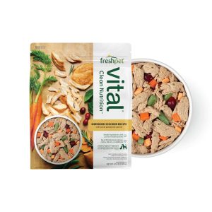 Fresh Vital Shredded Chicken Recipe with Sweet Potatoes and Carrots Dog Food