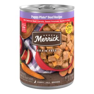 Merrick Grain Free Puppy Plate Beef Recipe Wet Puppy Food