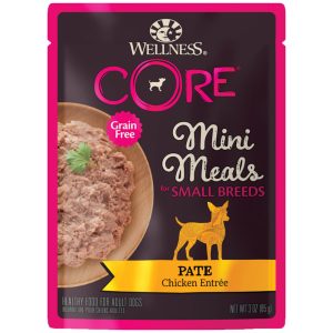 Wellness CORE Natural Grain Free Small Breed Mini Meals Pate Chicken Entree in Gravy Wet Dog Food