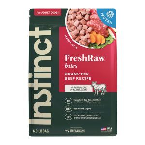Instinct Frozen Raw Bites Grain Free Real Beef Recipe Dog Food