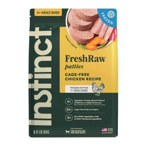 Instinct Frozen Raw Patties Grain Free Cage Free Chicken Recipe Dog Food