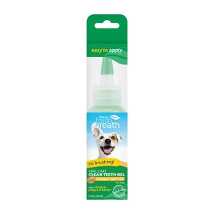 TropiClean Fresh Breath Peanut Butter Oral Care Clean Teeth Gel for Dogs