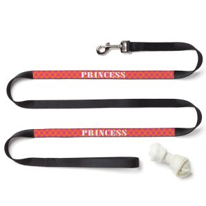 Custom Personalization Solutions Personalized Pink Polka Dot Dog Leash