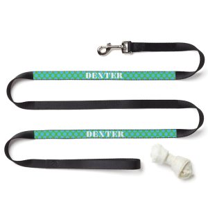 Custom Personalization Solutions Personalized Blue Polka Dot Dog Leash