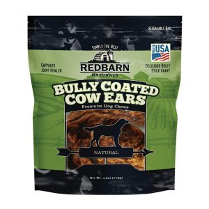 Redbarn Naturals Beef Bully Coated Cow Ear Dog Treats