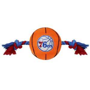 Pets First NBA 76ERS Nylon Basketball Rope Toy for Dogs