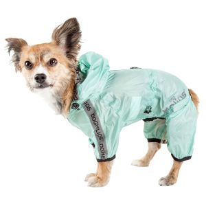 Dog Helios Torrential Shield Waterproof Multi-Adjustable Dog Windbreaker Raincoat
