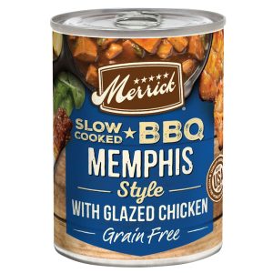 Merrick Slow-Cooked BBQ Memphis Style with Glazed Chicken Grain Free Canned Dog Food