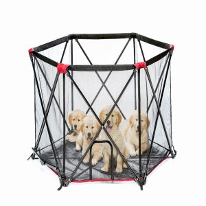 Carlson Pet Products Red Six Panel Pet Pen