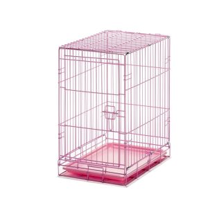 Carlson Pet Products Small Pink Single Door Wire Crate